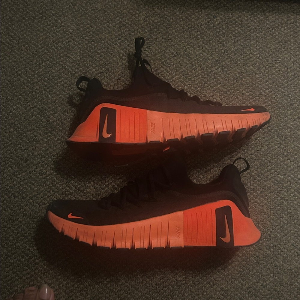 Nike Black and Orange Athletic Shoes